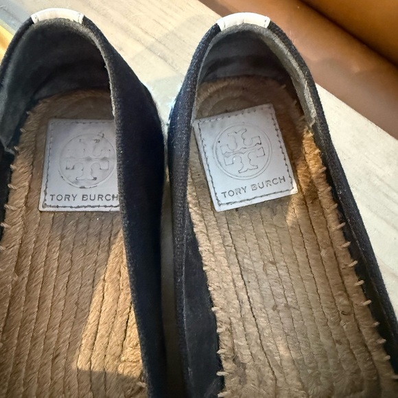 Tory Burch GUC Black Canvas Espadrille Women’s 8.5 - Picture 3 of 7